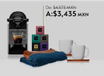 Pixie Titan + Café con Mandil y tazas por $3,435 en Nespresso