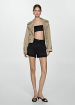 Shorts denim mom-fit tiro alto para Mujer por 6.99€