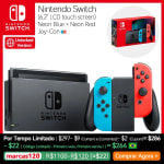 Console Nintendo, modelo Switch V2 - R$ 1.916,42