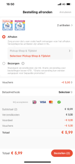 Page Toiletpapier 2 stuks van 16 rollen voor 5,99 dmv vouchers
