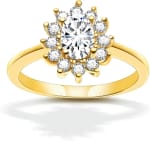 Alianza de Boda Ovalada DOUX Anillo por $295 | Descuento Amazon