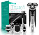 Máquina de afeitar Eléctrica Recargable Para Hombres con Intercambiables de Afeitadora Rotativa