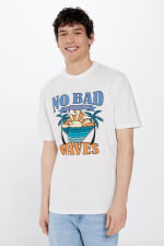 Camiseta de Hombre Springfield No bad waves por 3.79€