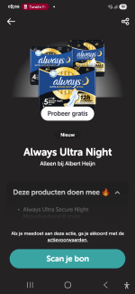 Probeer Always Organic Cotton gratis na casback via tikkie