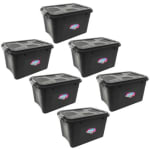 Kit Com 6 Caixas da Com Tampa e Trava de 20 litros - R$ 26,91