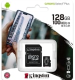 Kingston Tarjeta de Memoria Micro SD, Canvas Plus 128GB, por solo 5,7€