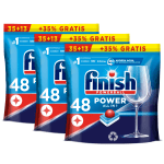 144 pastillas Finish Poweball Power All in 1 para lavavajillas por 14,51€