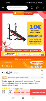 Banco de musculación multifunción