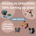 Profiteer van 50% korting op duurzaam speelgoed & footwear