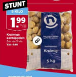 Kruimige aardappels 5 kg 1,99