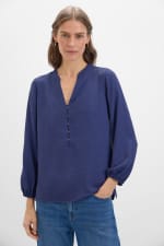 Blusa cuello mao manga larga para Mujer Cortefiel por 19.99€