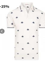 Blaxstone - poloshirt - wit - bees voor €29,99