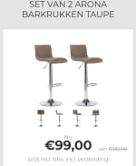 Set Arona Barkrukken met flinke korting