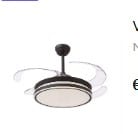 Bel Air home Ventilador de Techo ATENAS con Motor DC y Aspas Desplegables con Luz Led 36W MEMORIA y Regulable en intensidad DIMMER por 32,69€