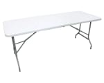 Mesa plegable 180 cm R1001 blanco por solo $37.990