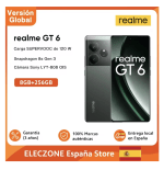 Realme GT 6 5G 8/256GB AMOLED LTPO 6'78" Snapdragon 8s Gen 3 Cámara Sony LYT-808 5500mAh con 120W por 322,99€