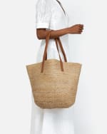 Bolso grande estilo capazo de rafia por 17€