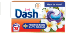 Capsules Lessive 2en1 au Fleur de Monoï DASH à 18,24€