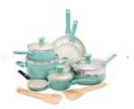 Rio set met 7 pannen + 2 panbeschermers + 4 spatels voor 107,95 dmv code