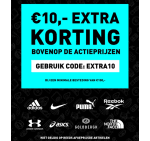 €10,- extra korting bovenop de actieprijzen tot 20%