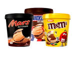 Mars, Snickers of M&M's ijsbekers van 450ml voor een probeerprijs bij de Hoogvliet