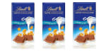 3 Tabletas de Chocolate con leche y caramelo salado Lindt 100 g. por 5.98€