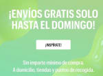 Envio gratis sin minimo de compra hasta el domingo en Pull&Bear