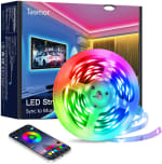 Tira LED 6M Bluetooth, Tasmor Tiras de Luz LED Colores RGB con Función Música, Temporización, Control de APP, IR Control Remoto y 16 Millones de Colores 8 DIY Escenas