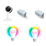 Kit de Cámara Fija con Sockets y Focos a $699 en Office Depot