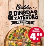 Regular pizza voor €4,95 bij Domino's