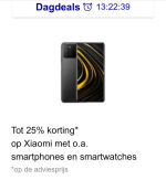 tot 25 % korting op xiamoi gsms en uurwerken