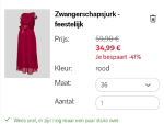 Feestelijke zwangerschapsjurken met tot wel 41% korting bij C&A