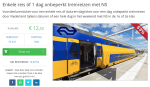 Enkele treinticket voor 10 euro dmv code