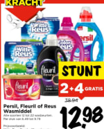 Persil , Reus of Fleruil wasmiddel 2+4 gratis bij Vomar