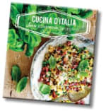 Vraag nu het Gratis kookboek Cucina d’italia t.w.v. €19,95 aan via Aviko