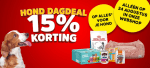 15% korting op alles voor je hond bij Petsplace