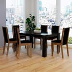 Juego de Comedor Vekkahome Lola Suecia 6 Sillas Negro por $209.990 en ABC Chile