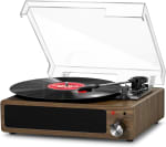 Tocadiscos de Vinilo Vintage Bluetooth con 3 Velocidades por 39.97€