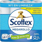 Scottex Megarollo Papel Higiénico Seco 32 rollos de 2 capas por 13,01€