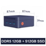 Mllse G2 Pro Mini PC de oficina con procesador Intel N150 por 135,31€