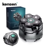 KENSEN Afeitadora Cabeza Calva 6D Magnética LED USB por 19,16€