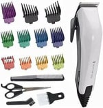 Remington Colour Cut Hair Clippers Kit (Corded, Stainless Steel Self-Sharpening Blade