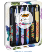 Boîte Réutilisable de 6 BIC 4 Couleurs Collection Botanique à 12,90€
