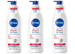 3 Botes de Nivea Reparación y Cuidado 72H Loción Corporal 10% Glicerin 250 ml a 8.97€