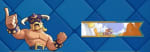 Set de Banner y Estandarte Bárbaro Evolucionado en Supercell