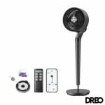 DREO TurboPoly 350S Smart Pedestal Fan with 3D Oscillation