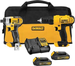 DEWALT DCK240C2 kit 20V (taladro y llave de impacto) por $3,345 en Amazon