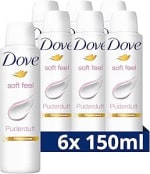 Dove Advanced Care Clean Touch anti-transpirant deodorant - 6 x 150 ml voor €11,94