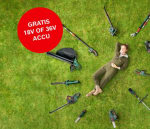 Gratis 18V of 36V accu bij aankoop geselecteerd assortiment Bosch tuingereedschap