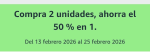 Compra 2 Unidades, Ahorra el 50% en 1 Alimentación, Belleza y Salud desde Amazon.